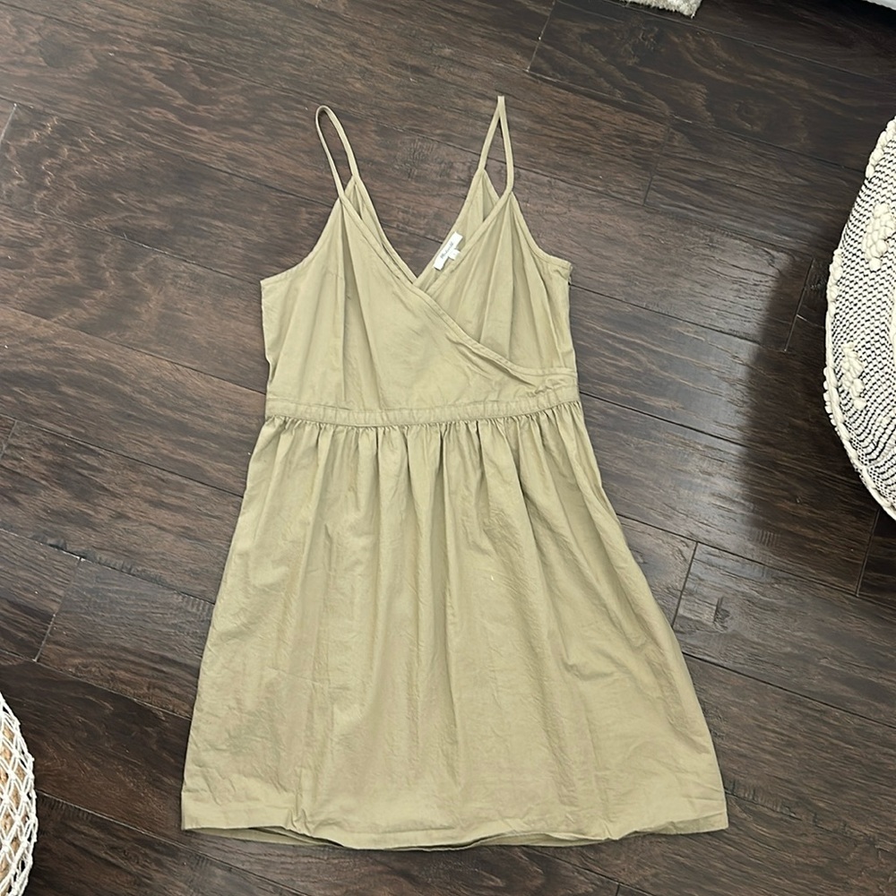 Madewell green mini dress